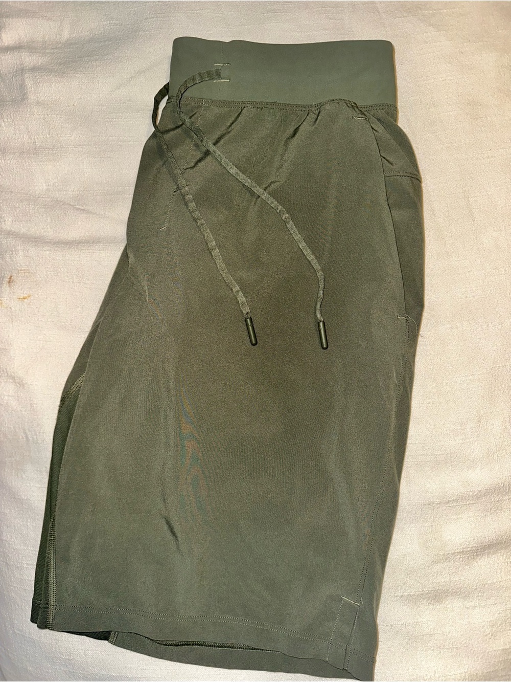 lululemon athletica Olive Green Athletic Drawstring Shorts